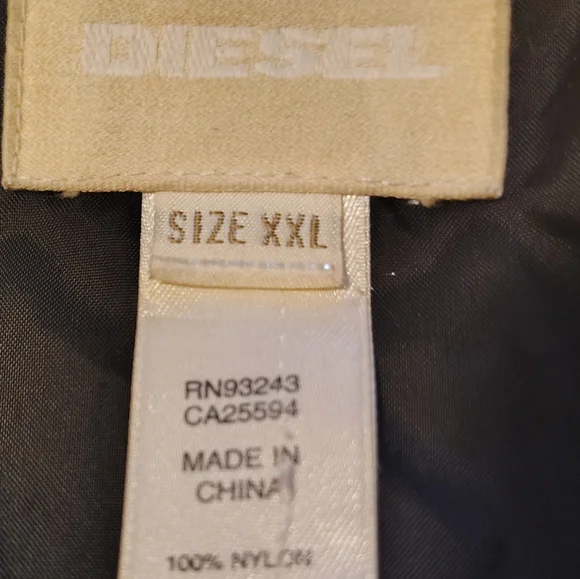 Diesel Light Weight Jacket, Nordstrom's Women ,ZipUp, Black, Zip Pckts, XXL - Picture 2 of 16